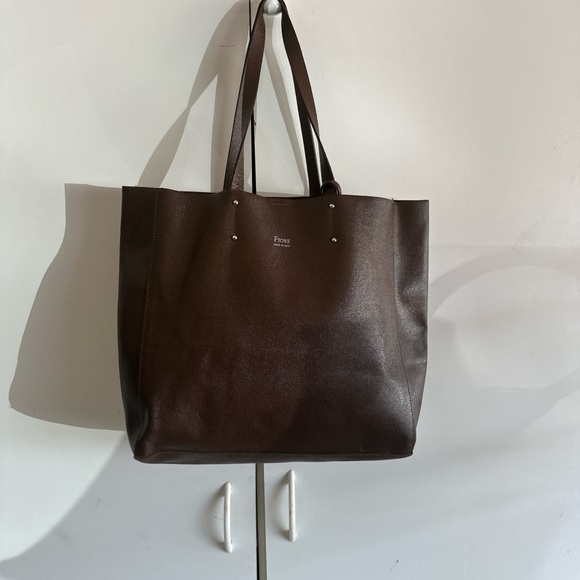 FIORE  Metallic Brown Leather Bag - Picture 1 of 5